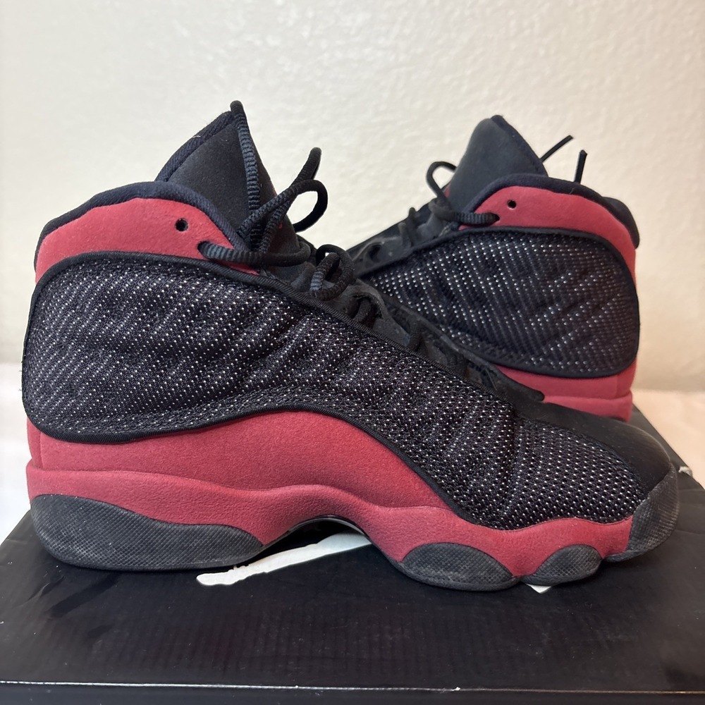 NIKE AIR JORDAN XIII 13 RETRO GS BLACK RED WHITE BRED PLAYOFF 414574-010 Size 4Y - Picture 16 of 16